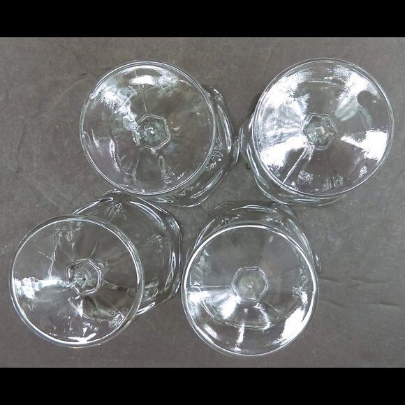 Vintage Ruffled Top Clear Ice Cream Parlor/Sundae Parfait Dessert Tulip Glasses - Picture 4 of 5